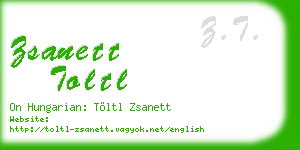 zsanett toltl business card